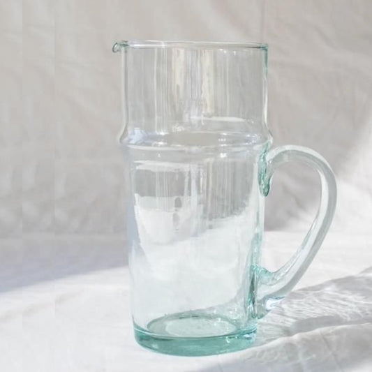 Pitcher in Recycled Beldi glass