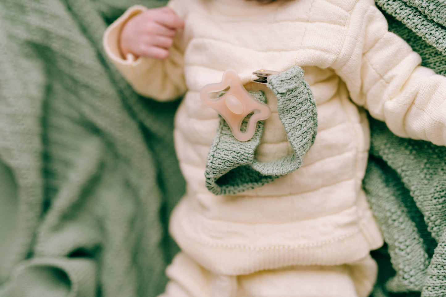 Mint diamond Baby blanket organic cotton