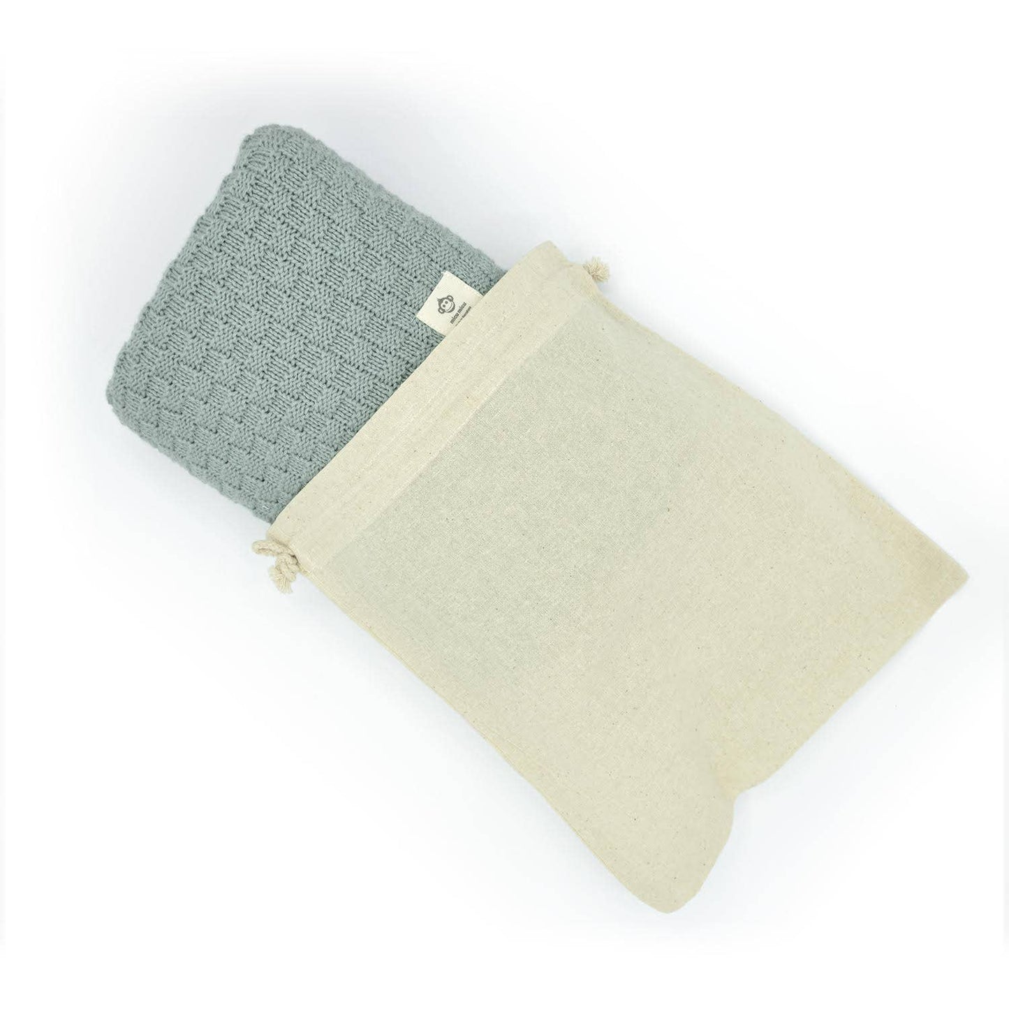 Mint diamond Baby blanket organic cotton