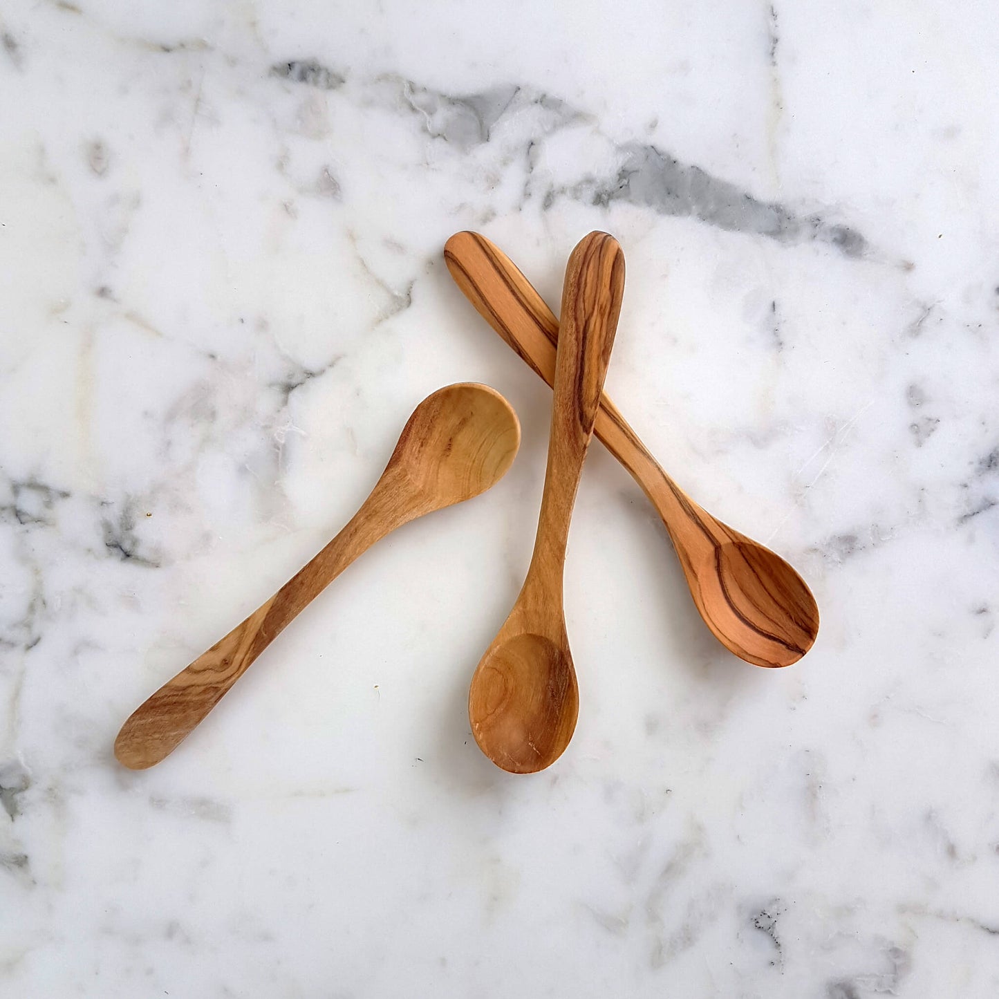 Sustainable Olive wood Handmade Sugar Spoon - Unik by Nature