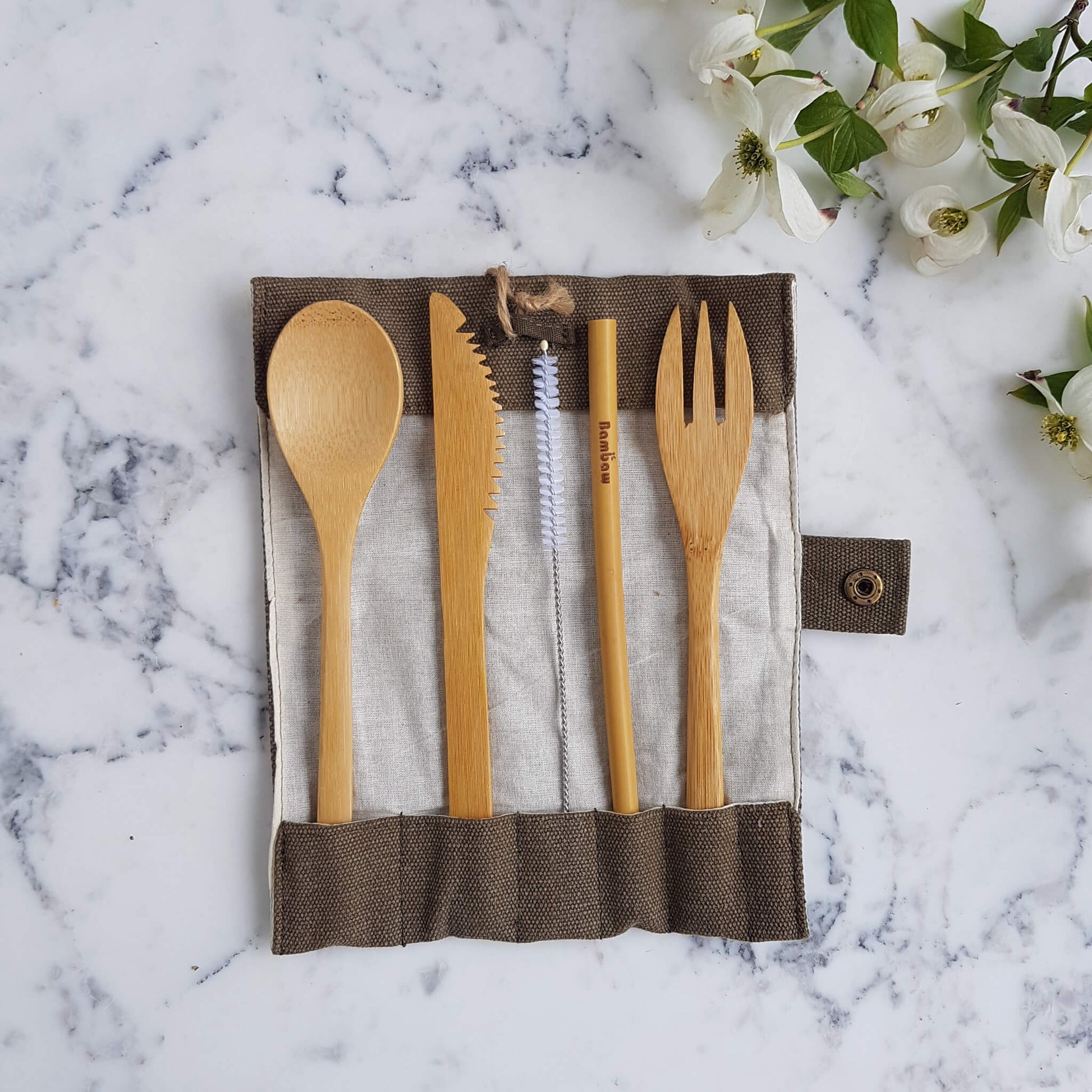 Organic Bamboo Cutlery Set - Unik by Nature