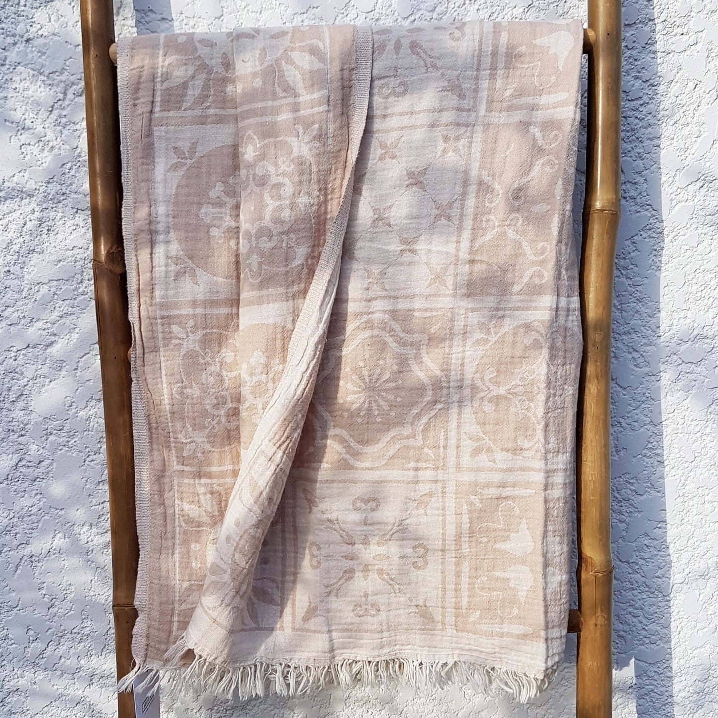 Pestemal Towel or Throw Sikinos Beige - Unik by Nature
