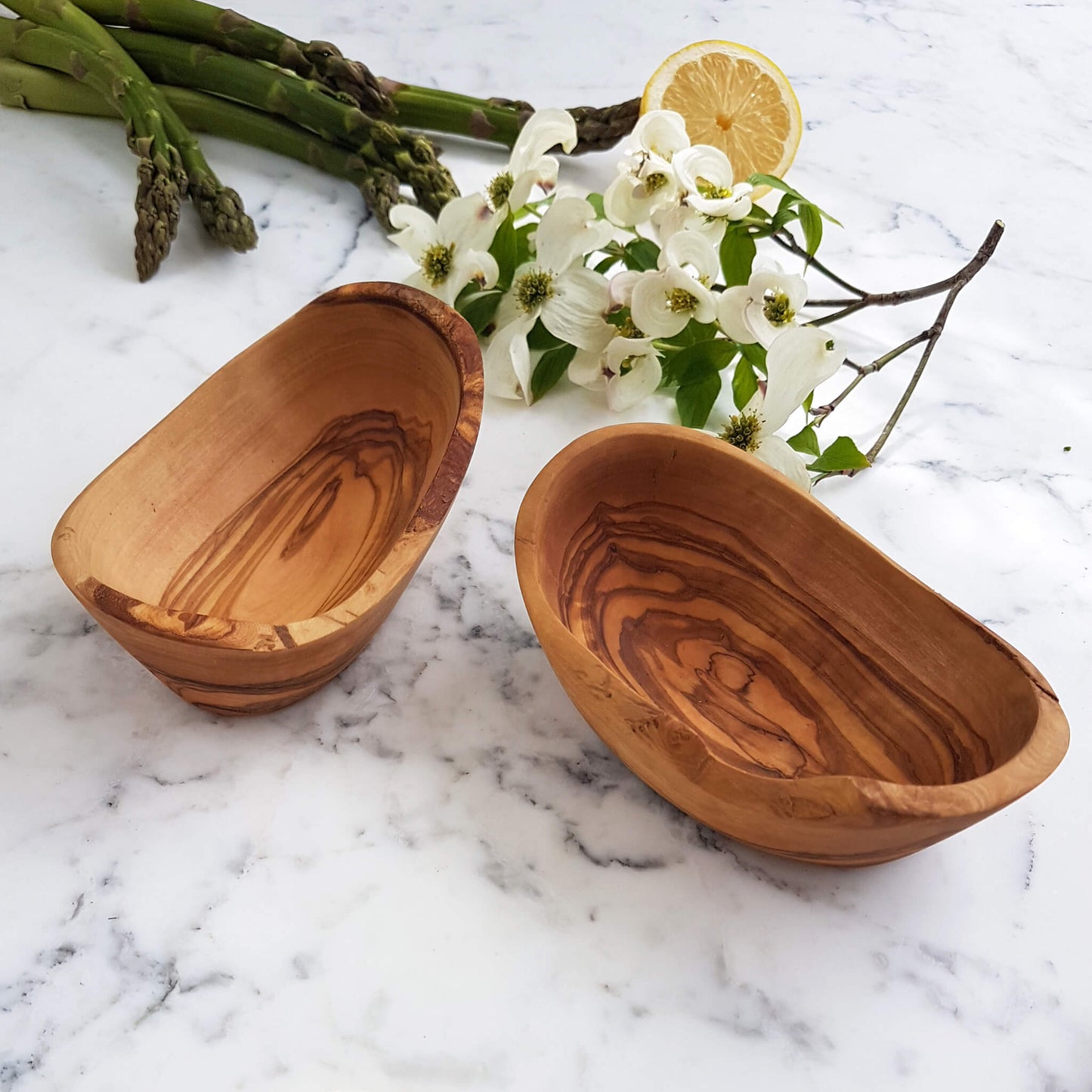 Sustainable Olive Wood Handmade Aperitive Bowl - Unik by Nature