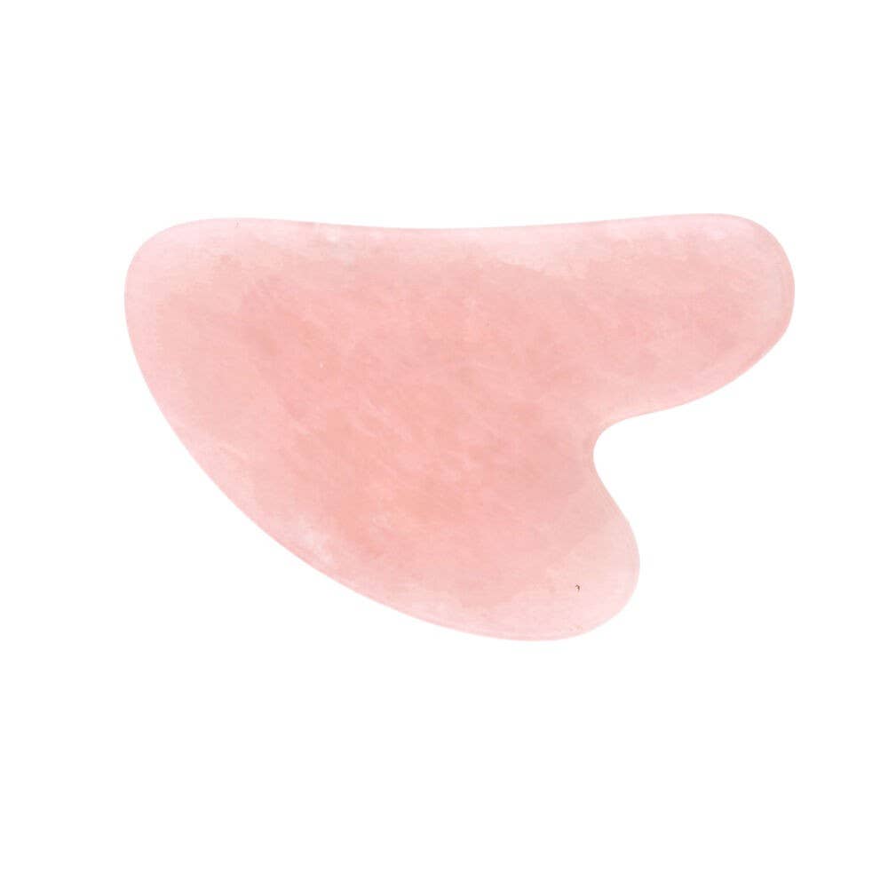 Gua Sha massaging lifting rose quartz tool - Unik by Nature