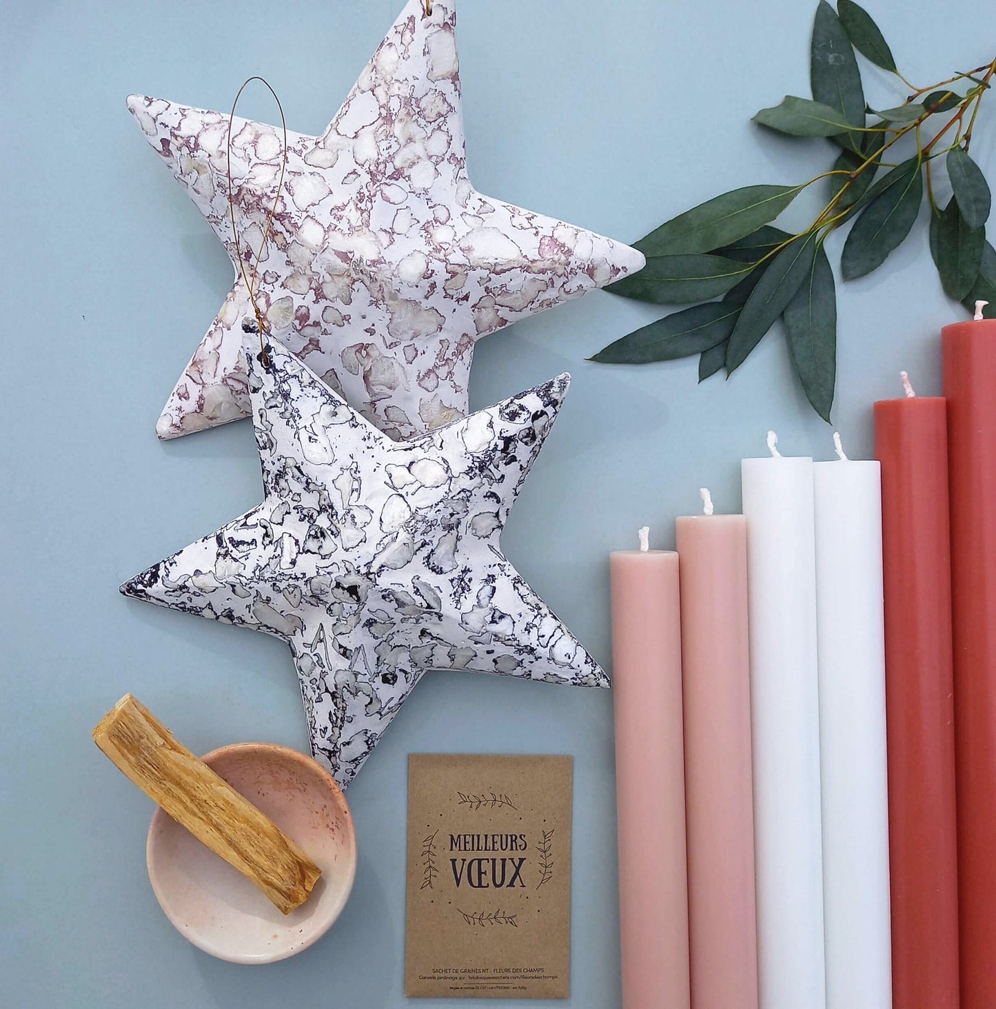 Big Christmas Star handcrafted capiz pulp - Unik by Nature