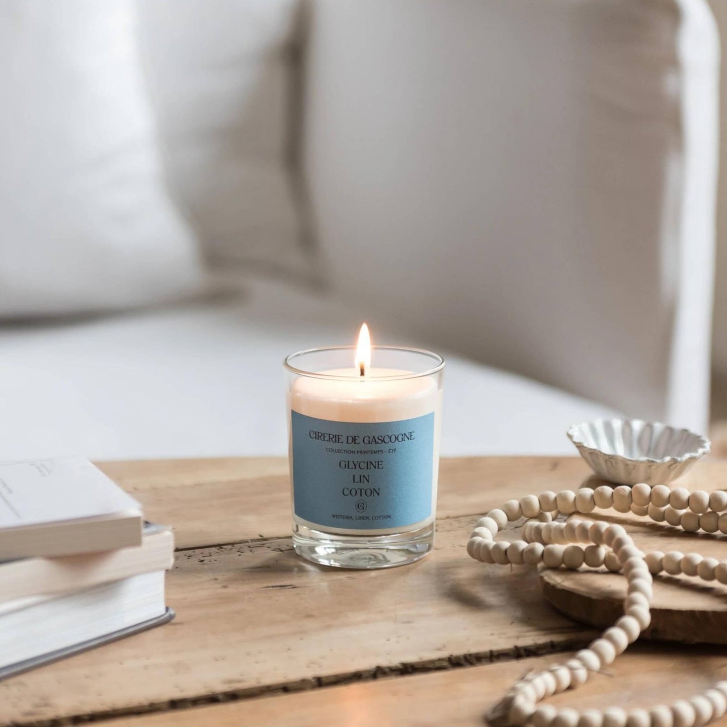 Cirerie de Gascogne Scented Candle - Wisteria - Linen - Cotton - Unik by Nature