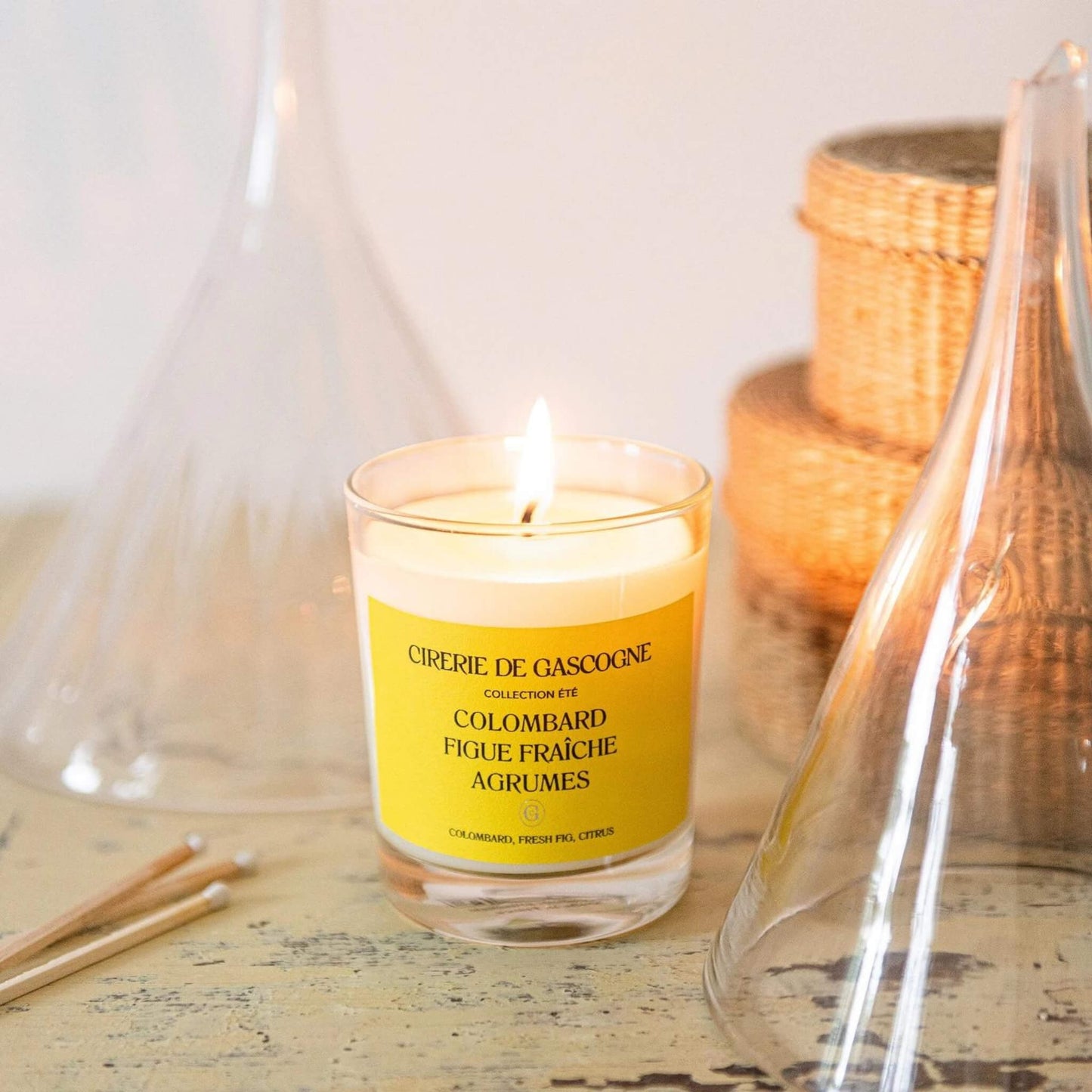 Cirerie de Gascogne Scented Candle - Colombard - Fresh Fig - Citrus - Unik by Nature