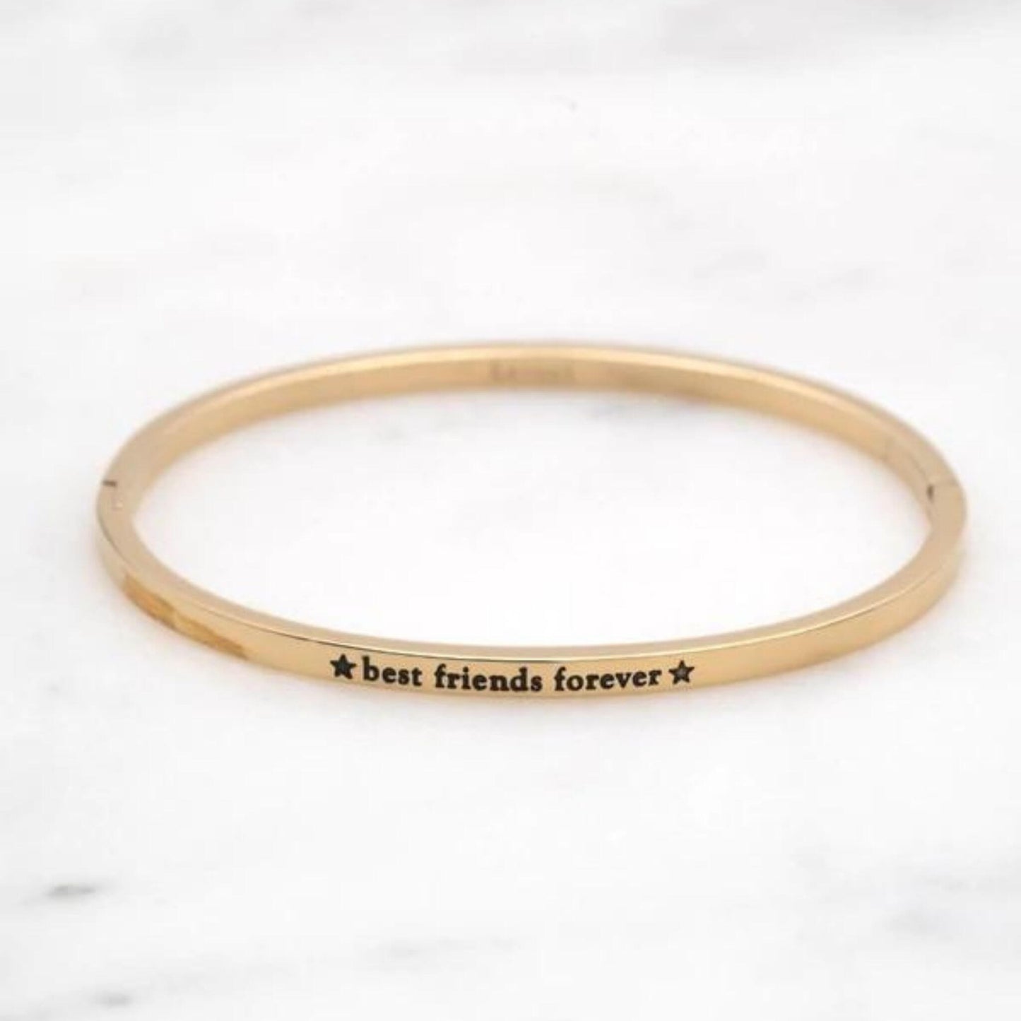 Golden Best friends forever bracelet Stainless steel - Unik by Nature