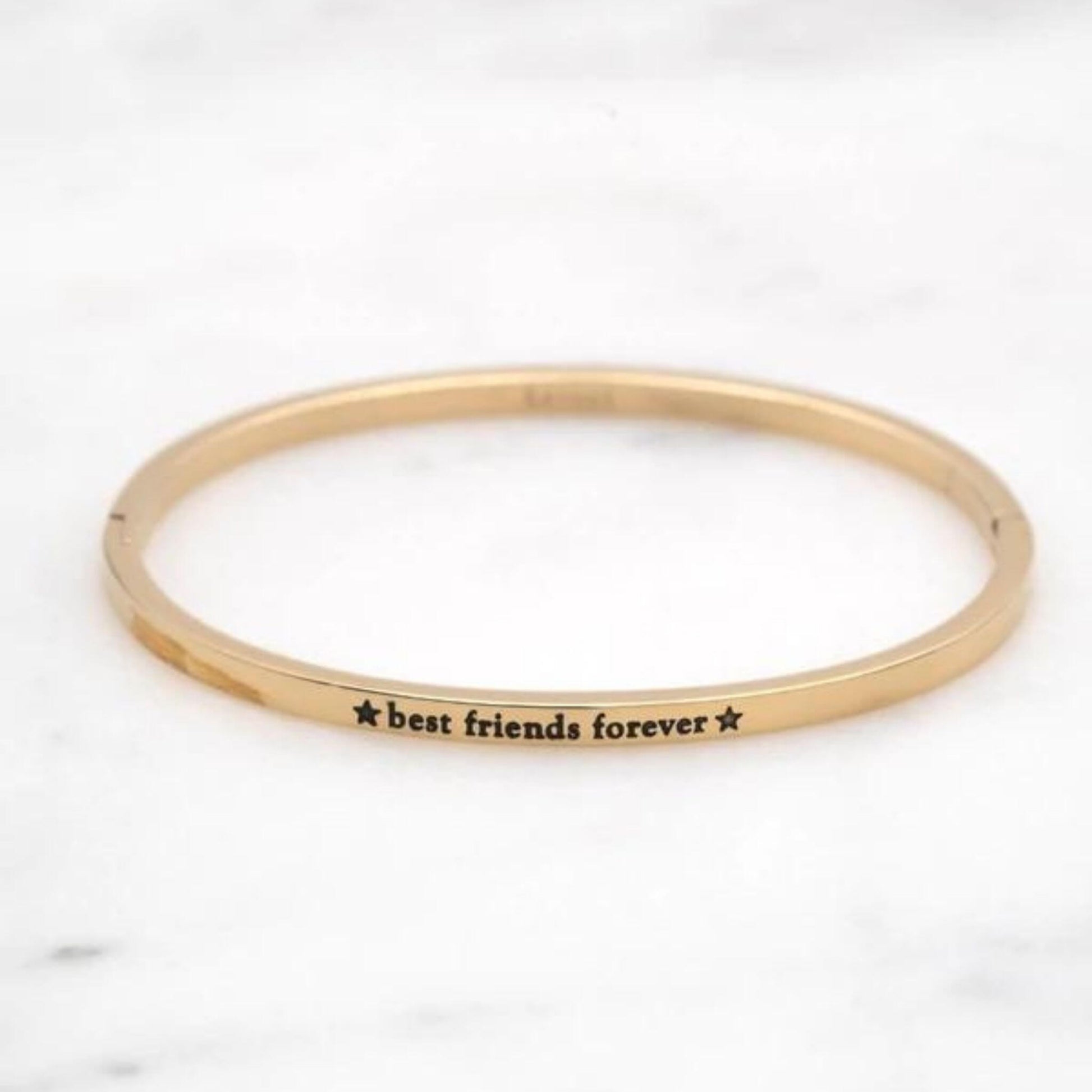 Golden Best friends forever bracelet Stainless steel - Unik by Nature