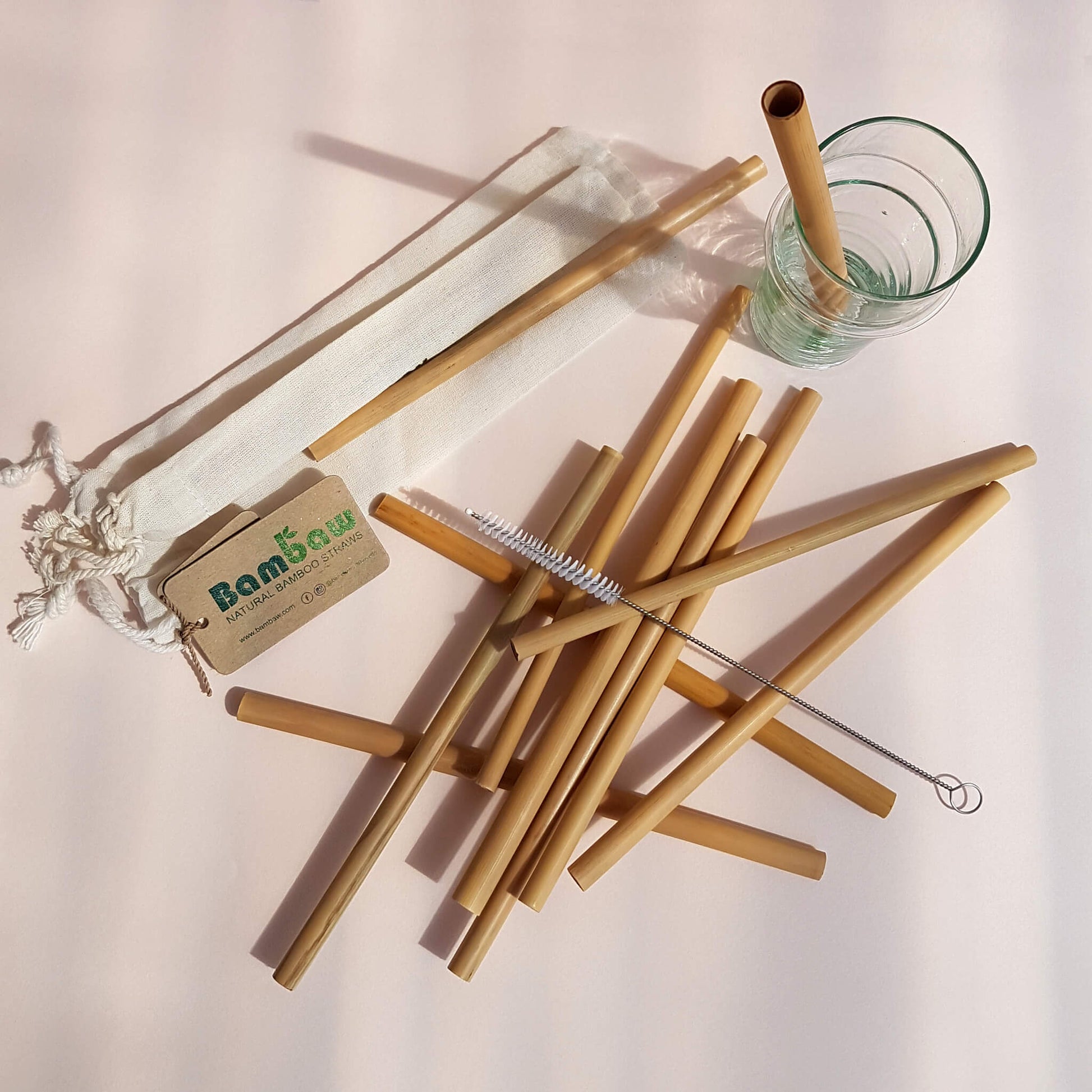Organic Bamboo Straws - 12 Pack - Unik by Nature