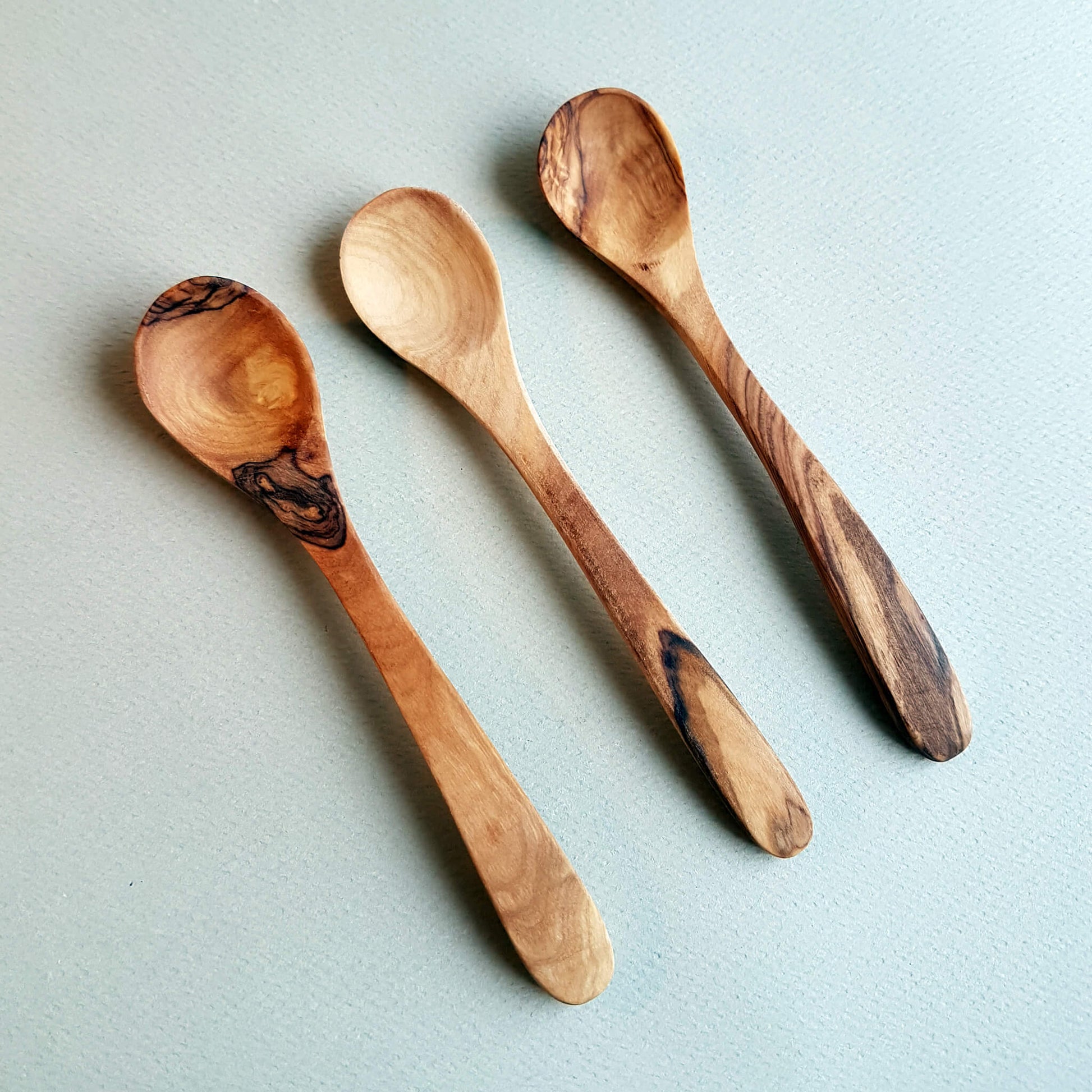 Sustainable Olive wood Handmade Sugar Spoon - Unik by Nature
