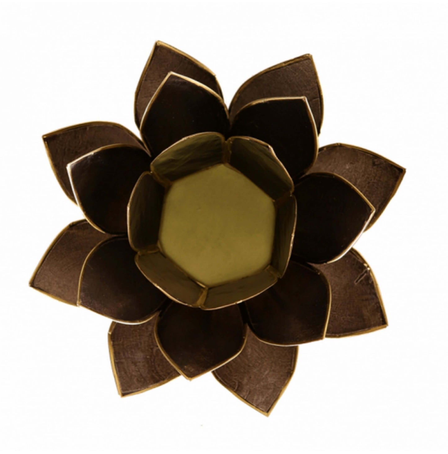 Lotus Handcrafted Candle holder Capiz shell - Unik by Nature