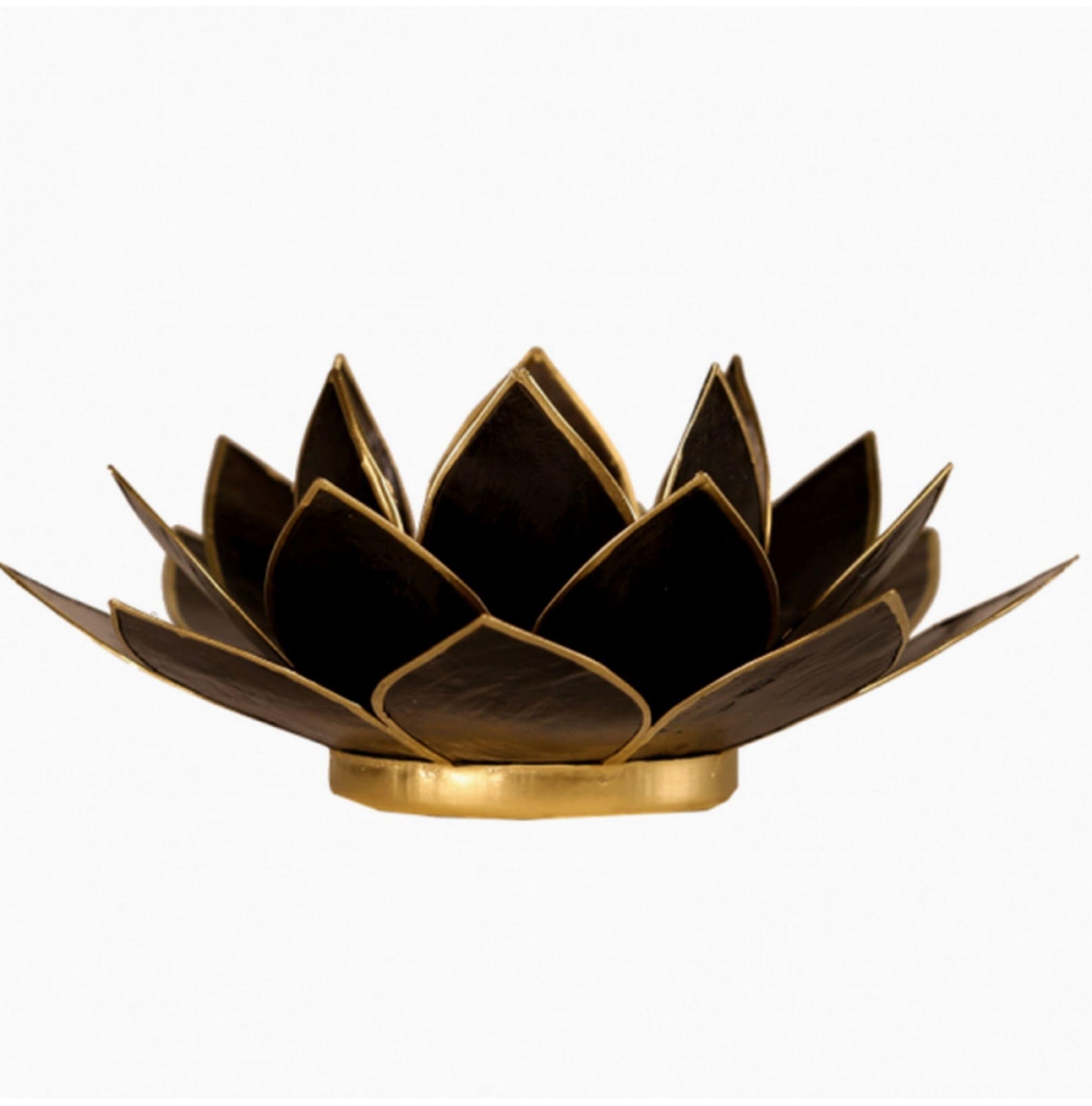Lotus Handcrafted Candle holder Capiz shell - Unik by Nature