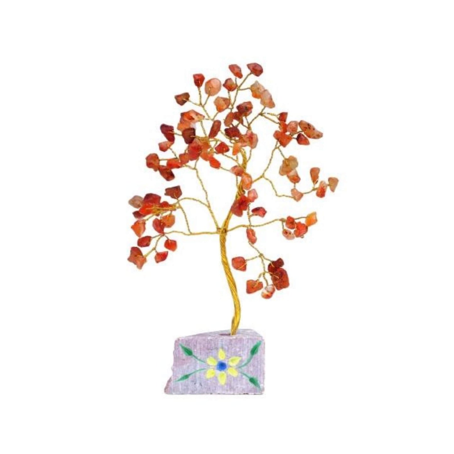 Red autumn leaves Carnelian Gemstone Tree - 80 Stones - Unik by Nature