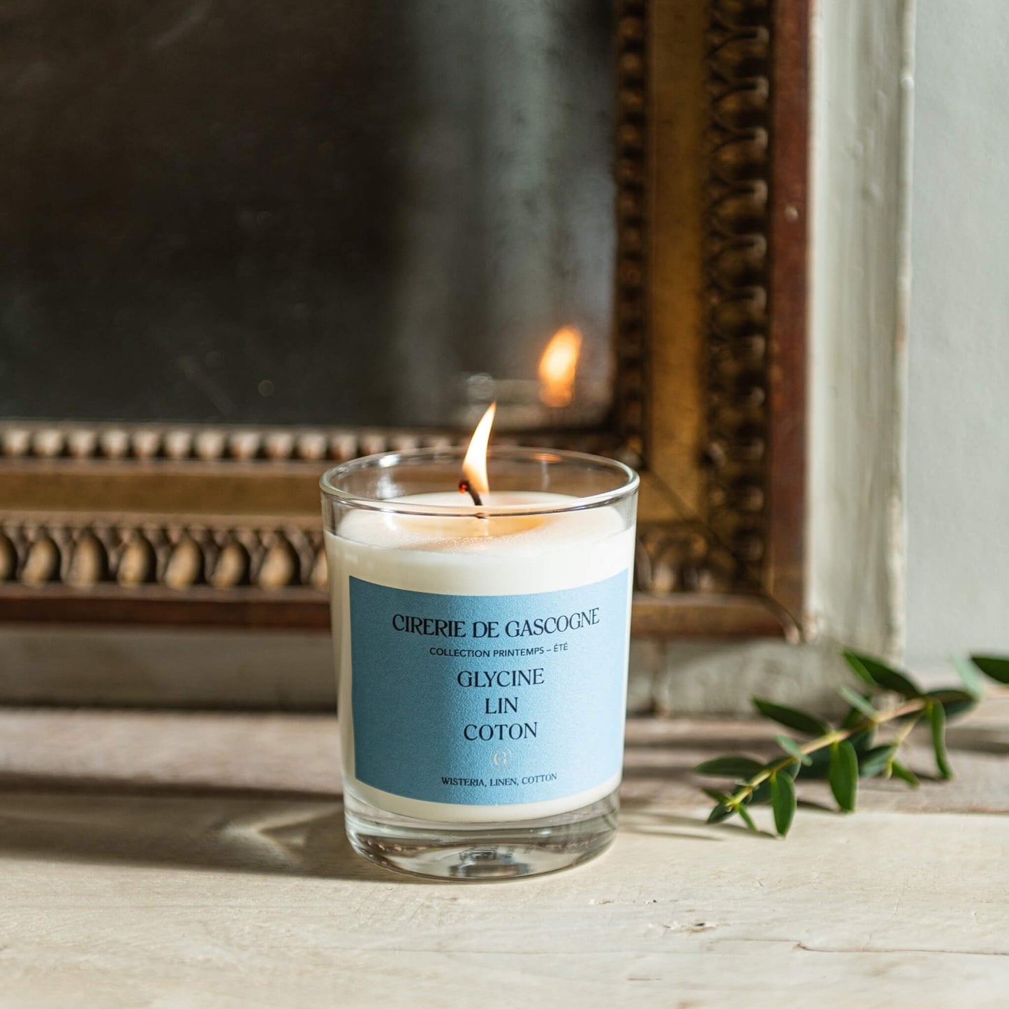 Cirerie de Gascogne Scented Candle - Wisteria - Linen - Cotton - Unik by Nature