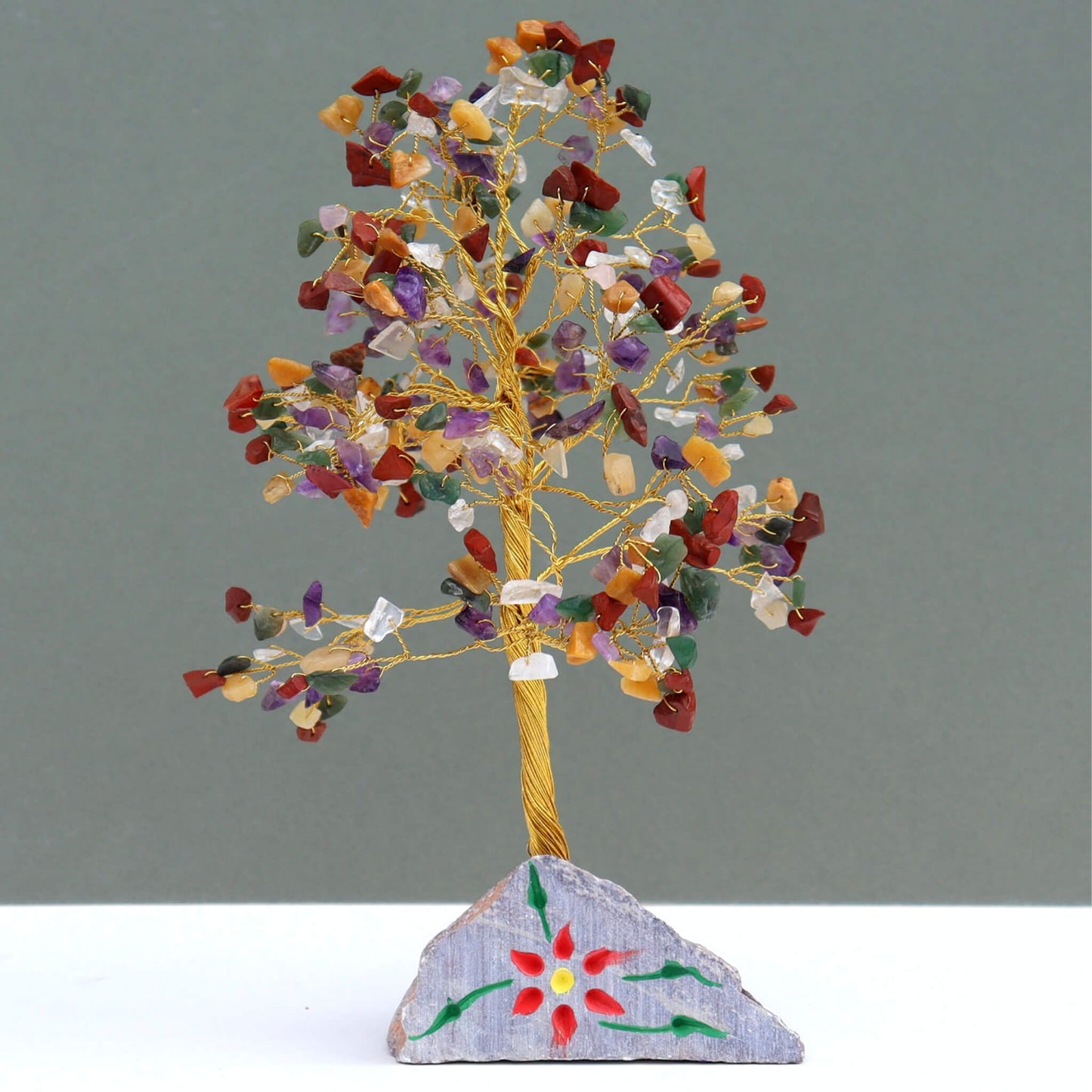 Autumn leaves Mixed Gemstone Tree - 320 Stones - Unik by Nature