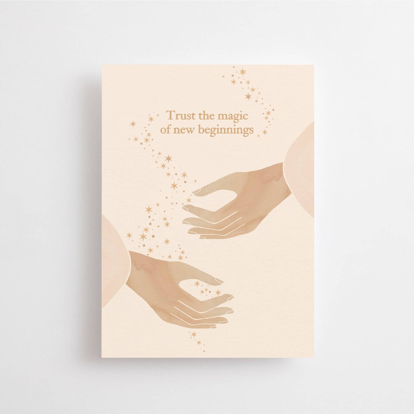 Anna Cosma - TRUST THE MAGIC OF NEW BEGINNINGS - POSTCARD -