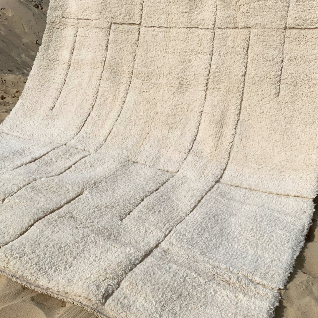Hana Handmade Berber Carpet Beni Ouarain - 100% wool size 200 x 300 cm