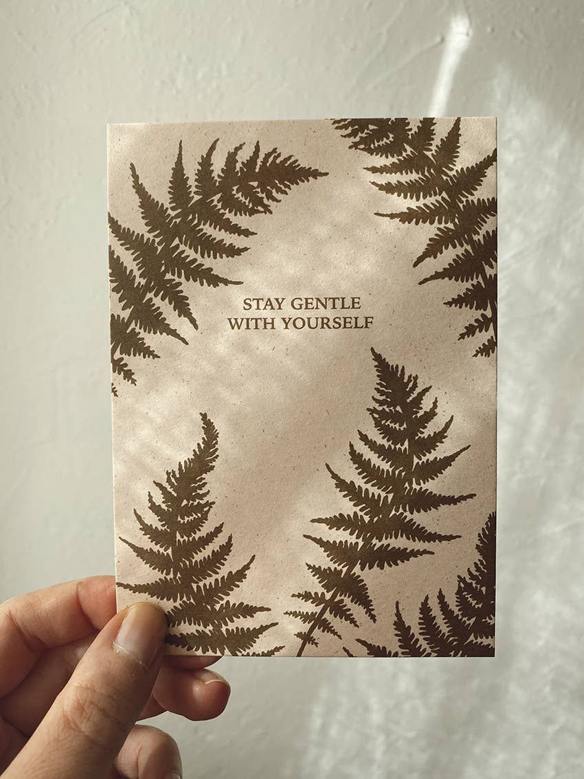 Anna Cosma - STAY GENTLE WITH YOURSELF - POSTCARD -