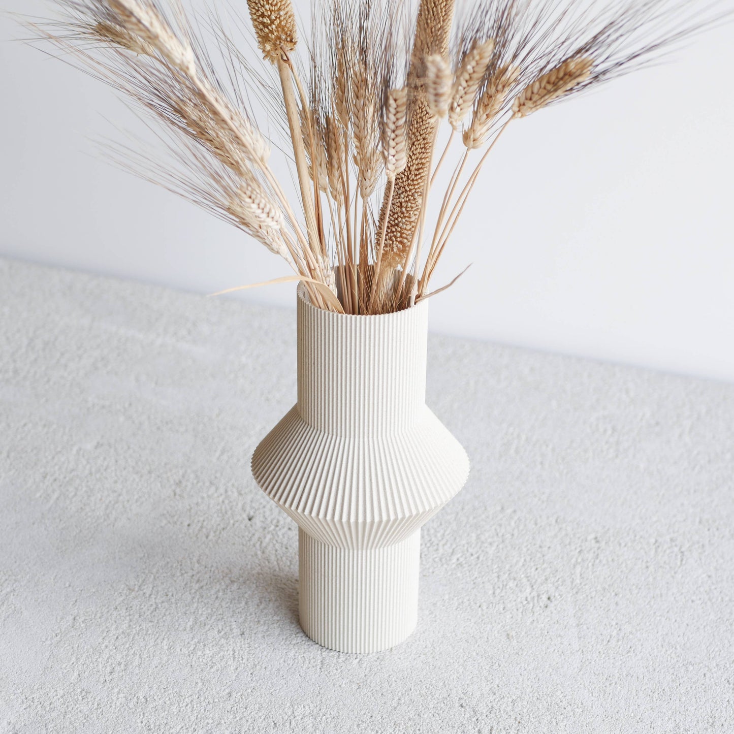 Vase Hoi parfait pour les fleurs séchées - Blanc brumeux