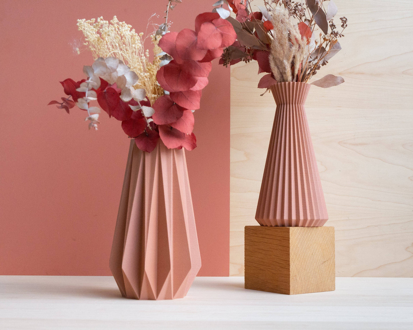 Vase Origami - Parfait pour les fleurs séchées 20cm
