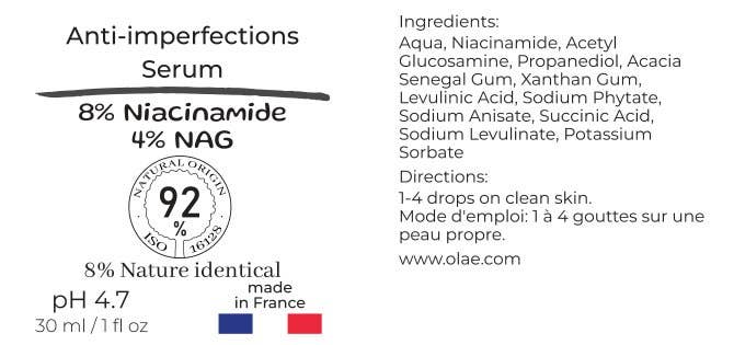 Olae - Niacinamide 8% + 4% N Acetyl Glucosamine face serum