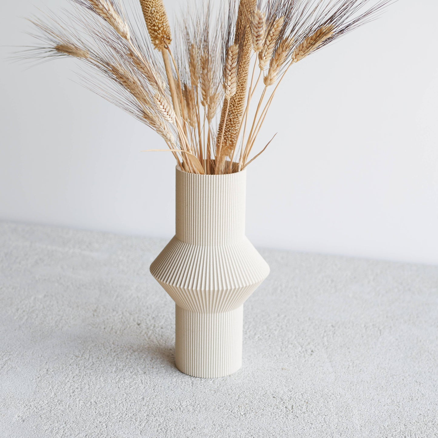 Vase Hoi parfait pour les fleurs séchées - Blanc brumeux