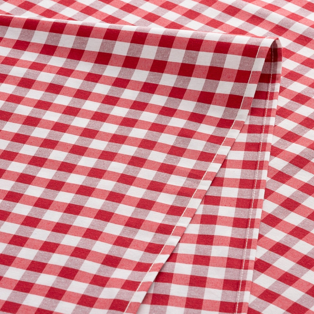 Christmas Vichy Checkered Tablecloth red and white