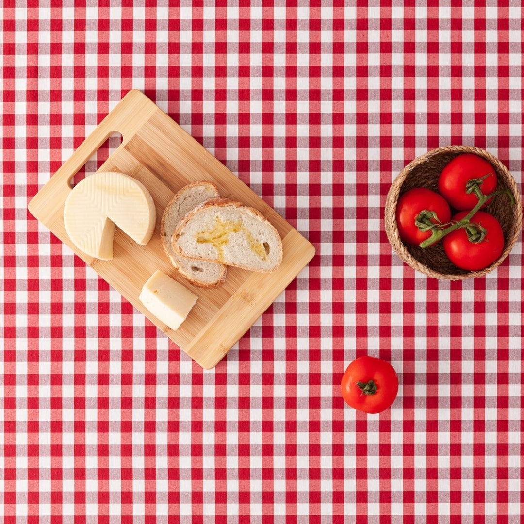 Christmas Vichy Checkered Tablecloth red and white