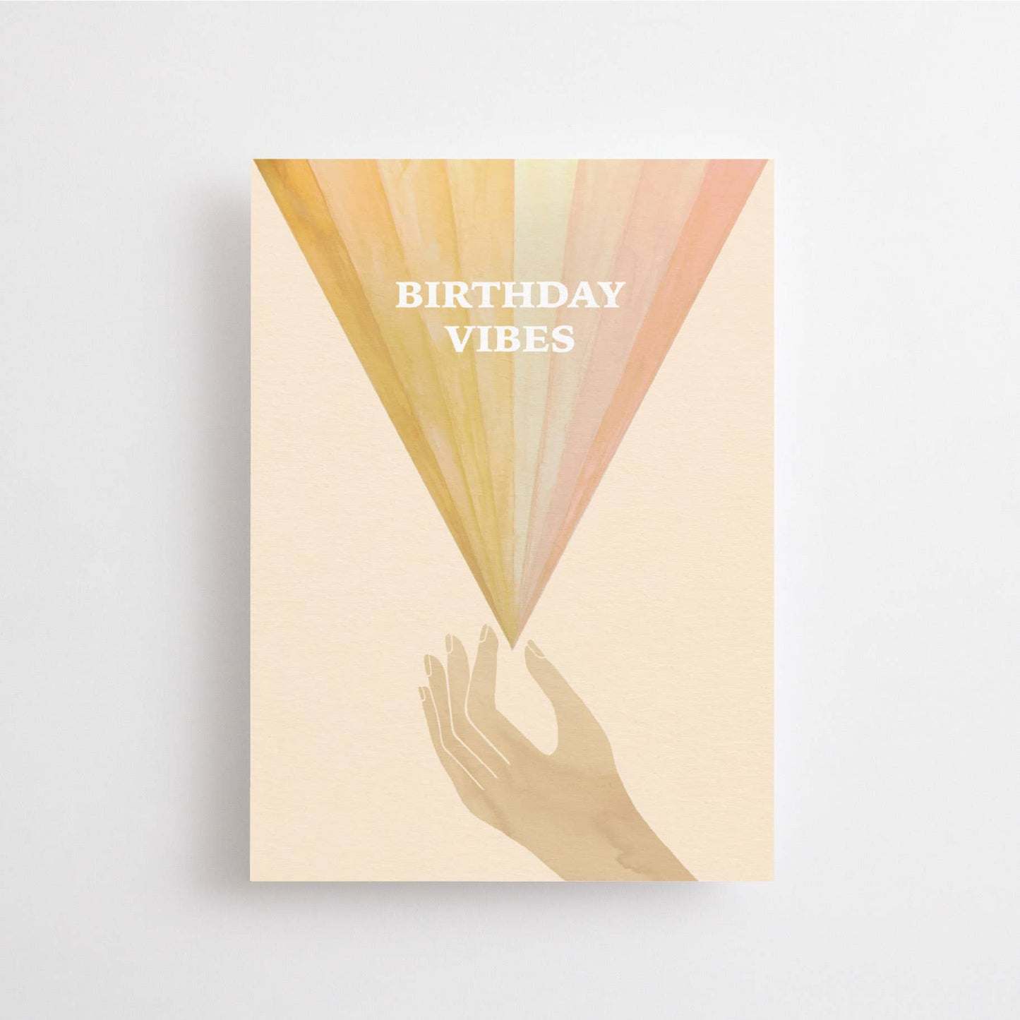 Anna Cosma - BIRTHDAY VIBES - POSTCARD - CELEBRATION RAINBOW CARD