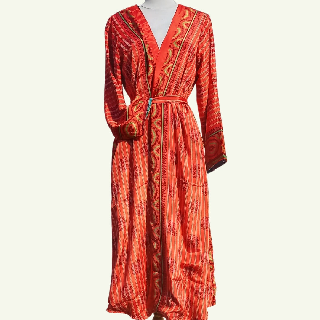 Kimono long en soie Noor No28
