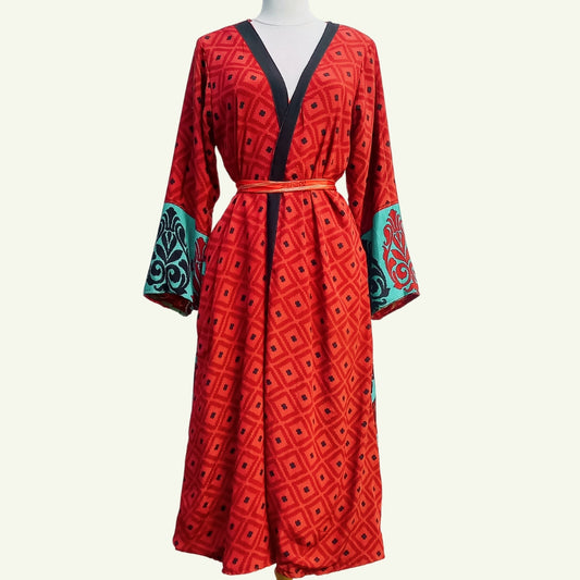 Long silk Kimono Noor No28