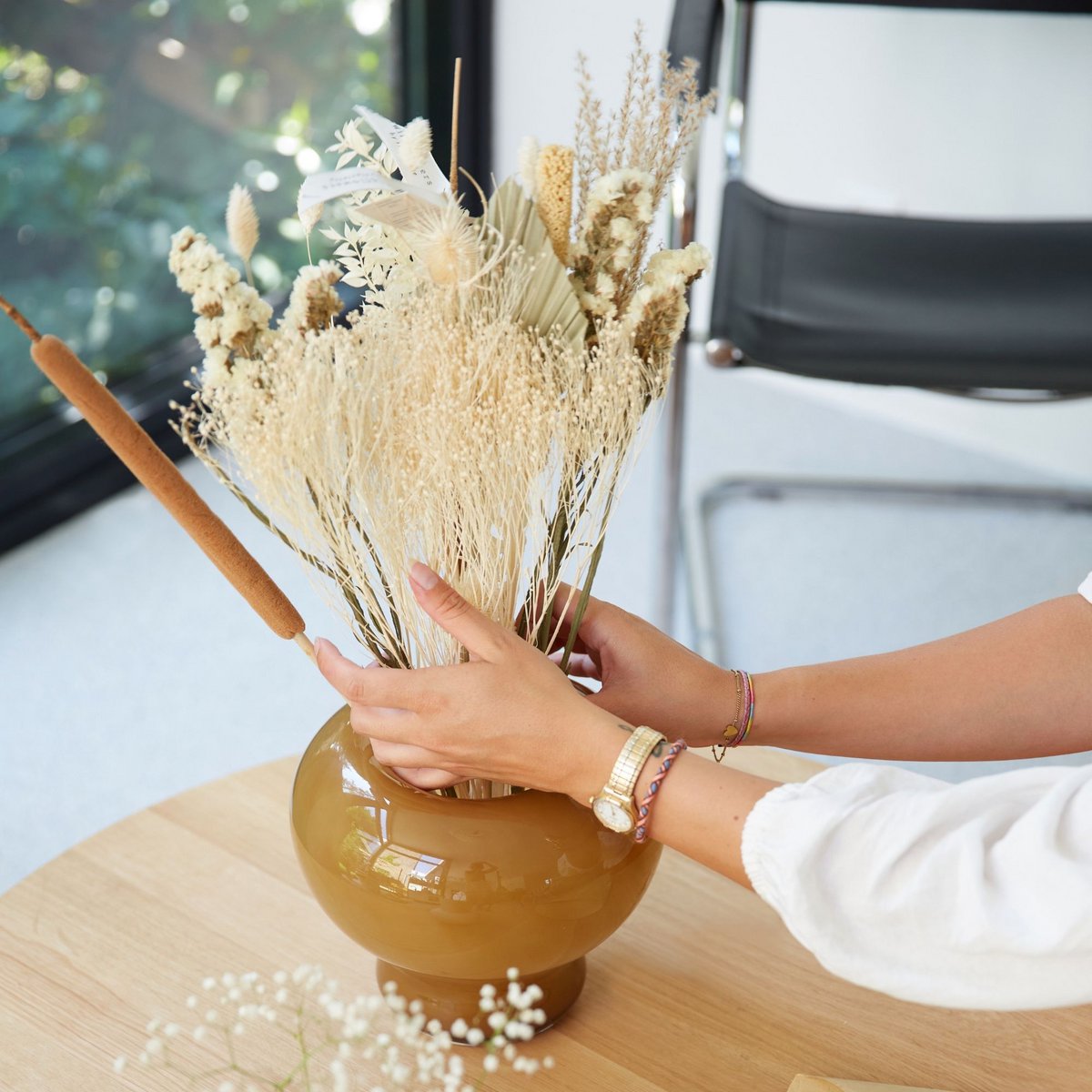 Fleurs de Noël séchées - Exclusive Field Bouquet - Blanc