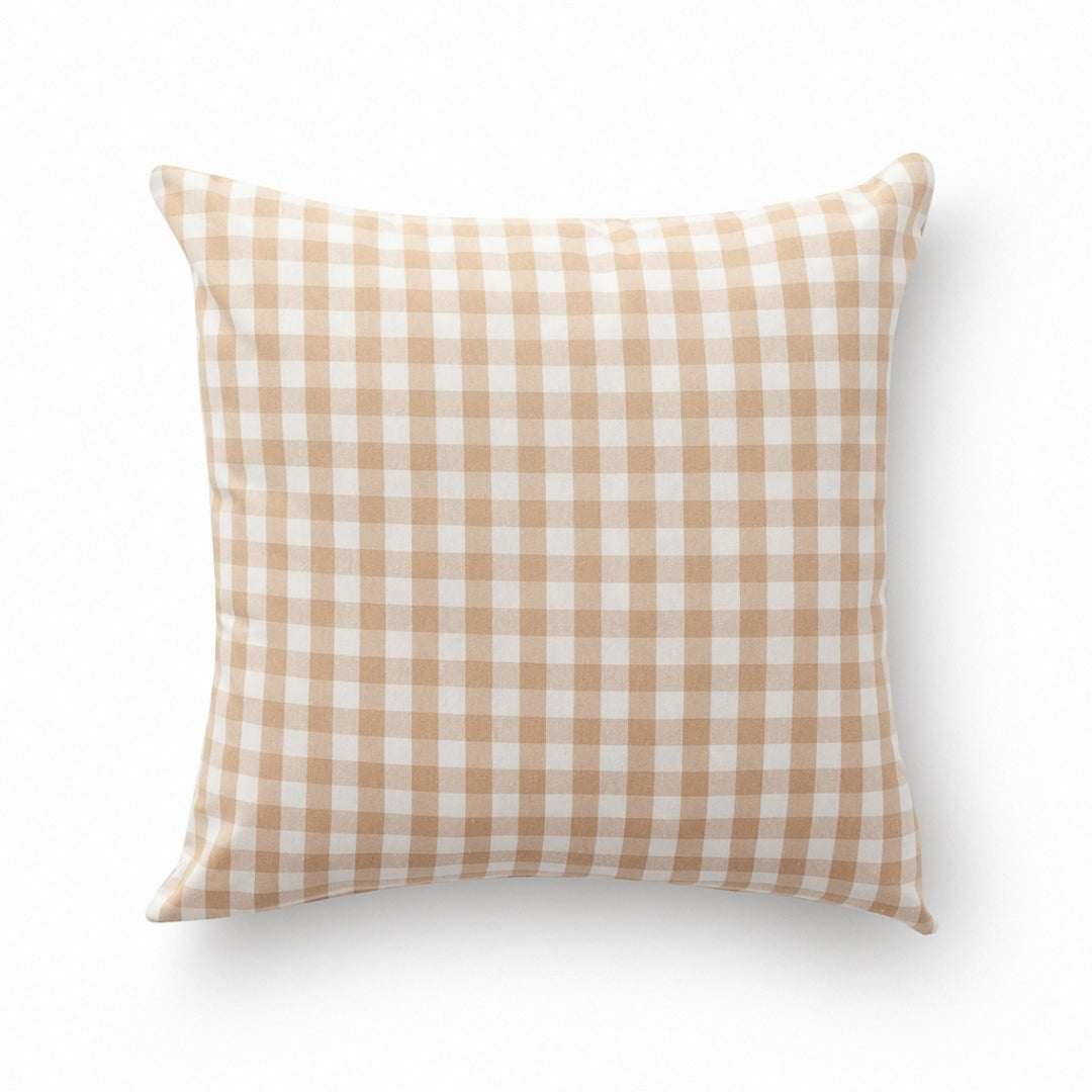 Vichy Checkered cushion cover -  inside or outside