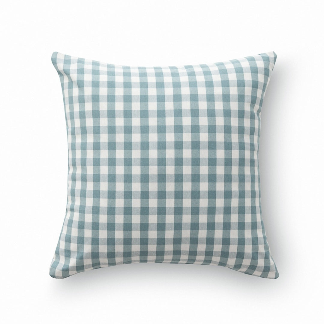 Vichy Checkered cushion cover -  inside or outside