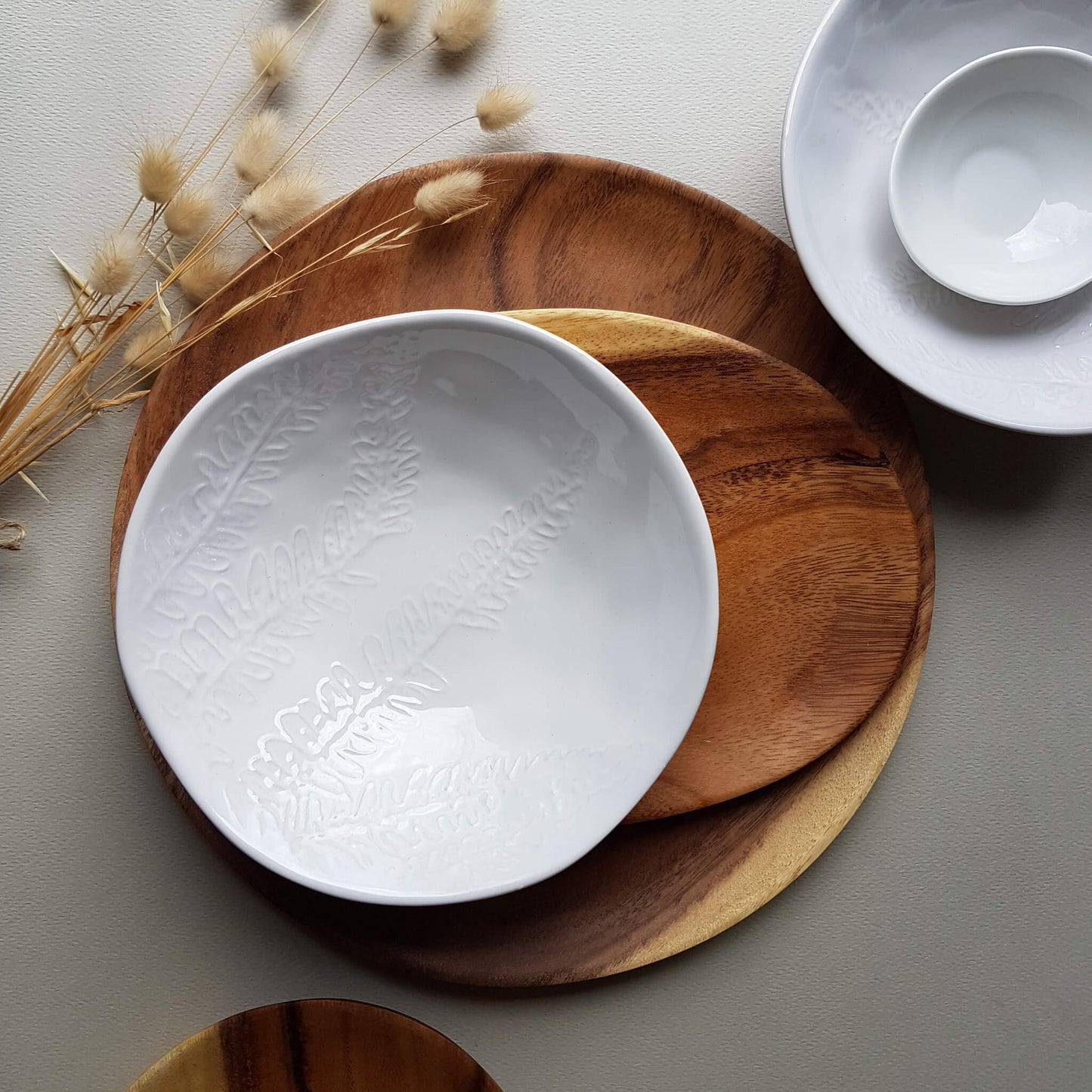 Leaf Bowl Snow White porcelain - Unik by Nature