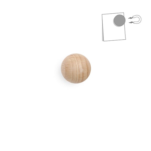 Magnetic wooden ball - very powerful natural wood - Unik by Nature