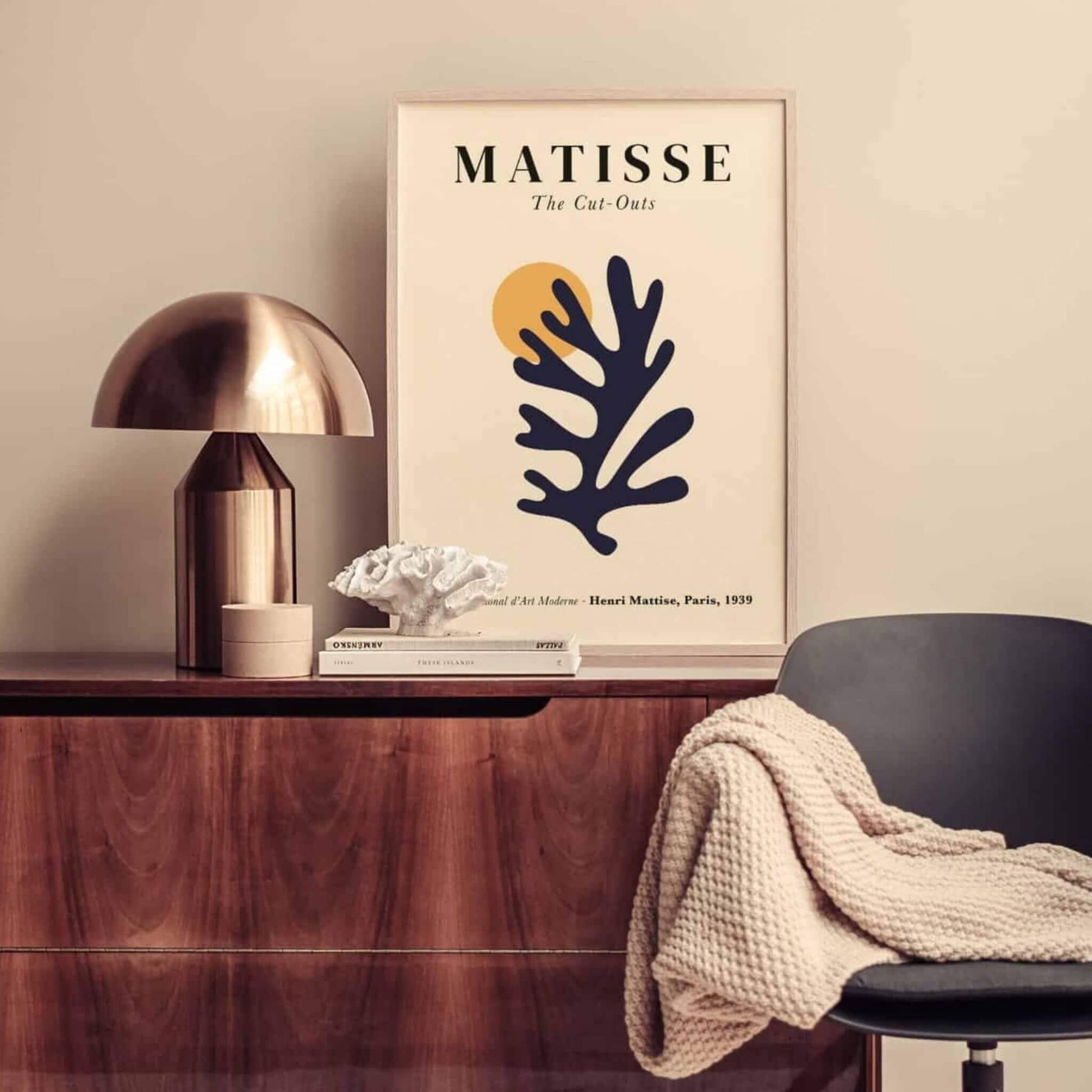 No.11 Poster Henri Matisse Yellow flower 50x70 - Unik by Nature