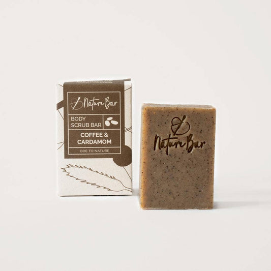 Coffee & Cardamom Scrub Soap Bar Vegan & Handmade