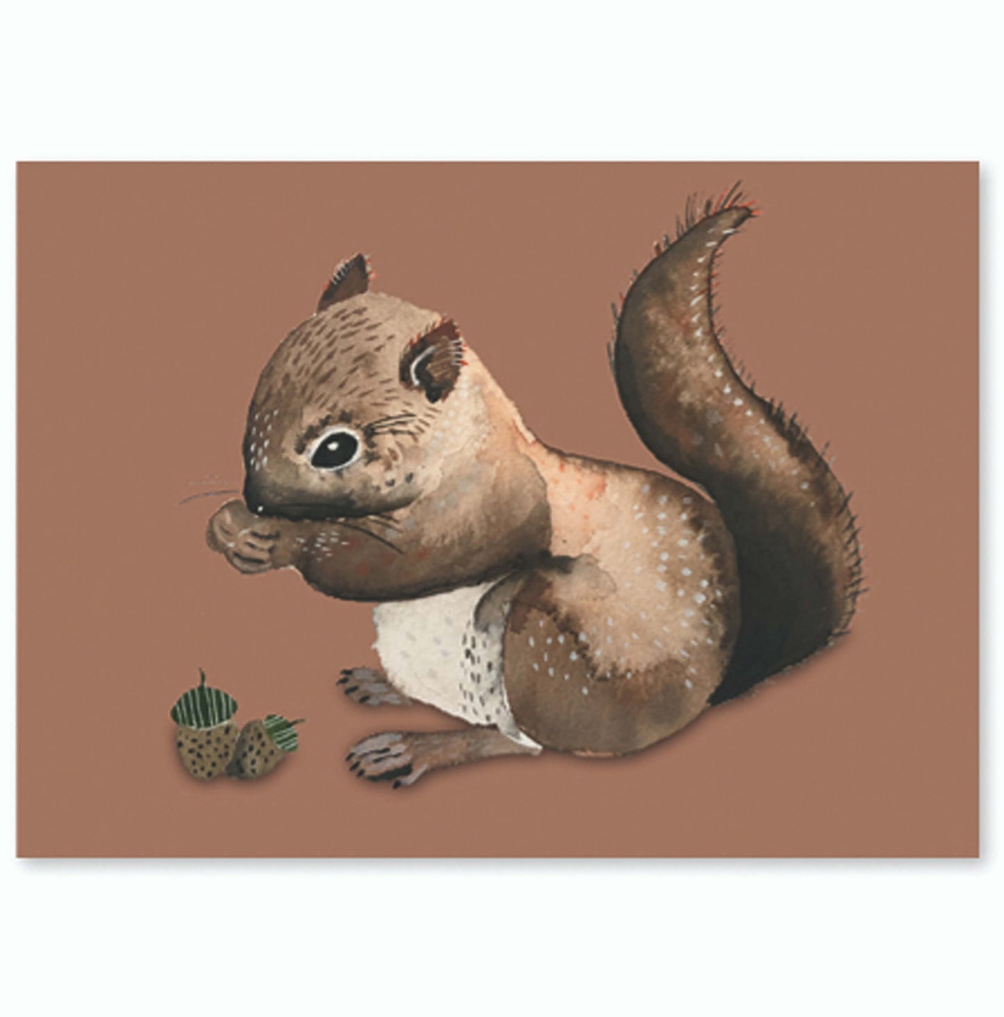 Postcard Super Thick wood pulp board - Squirrel - Unik by Nature