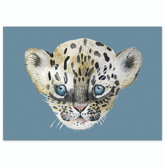 Postcard Super Thick wood pulp board - Leopard - Unik by Nature