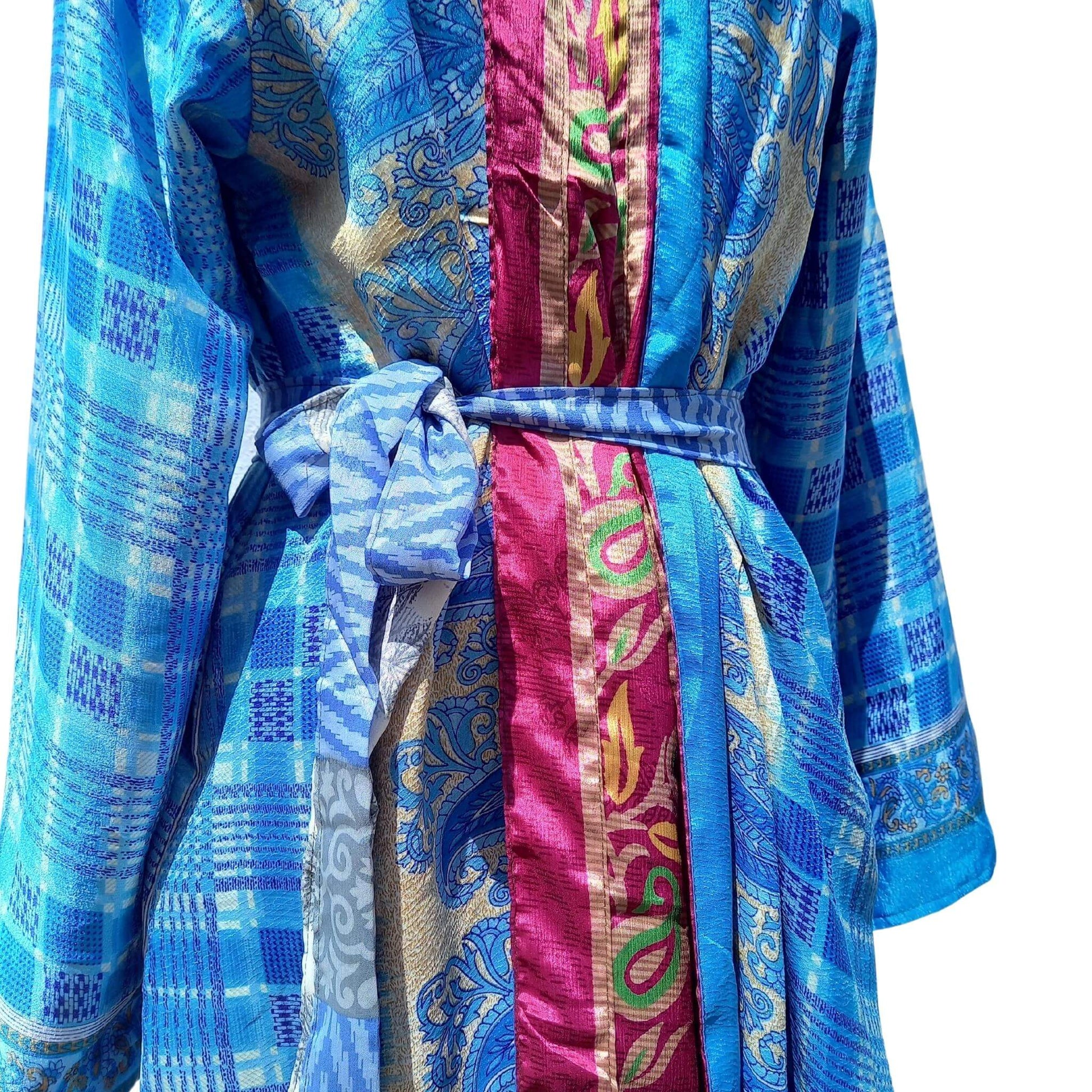Long silk Kimono Hazel No30 - Unik by Nature