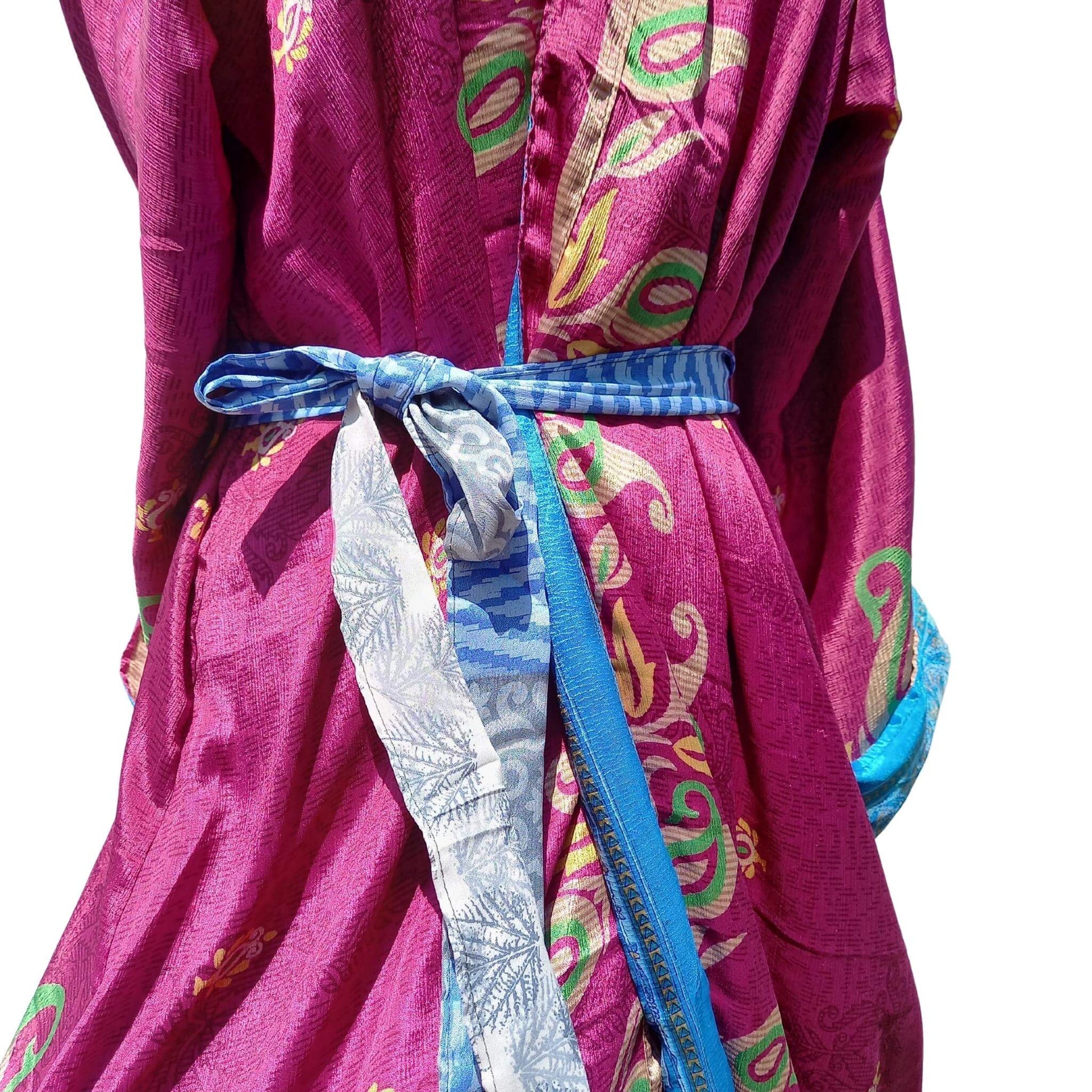 Long silk Kimono Hazel No30 - Unik by Nature
