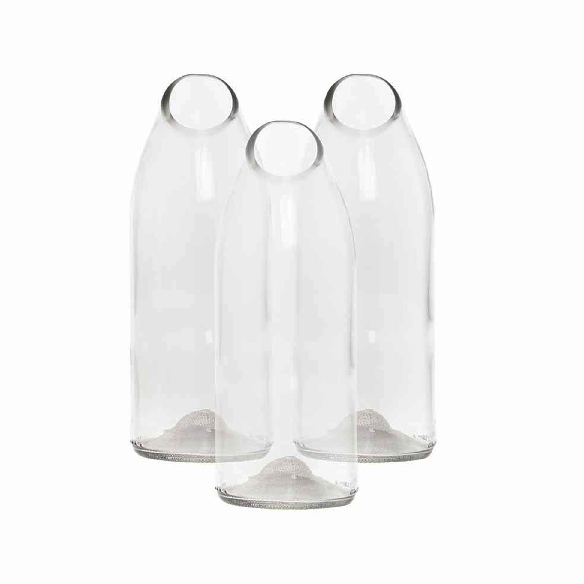 Clear Water Carafe Upcycled Wine Bottle - Unik by Nature
