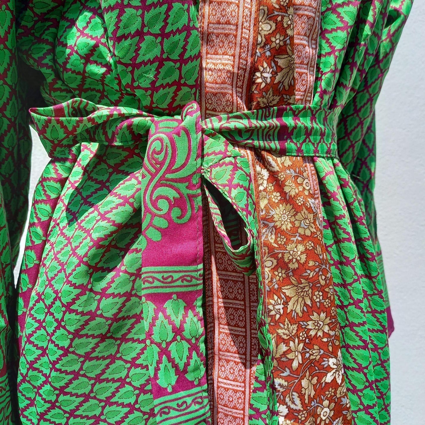 Long silk Kimono Daphne No32 - Unik by Nature