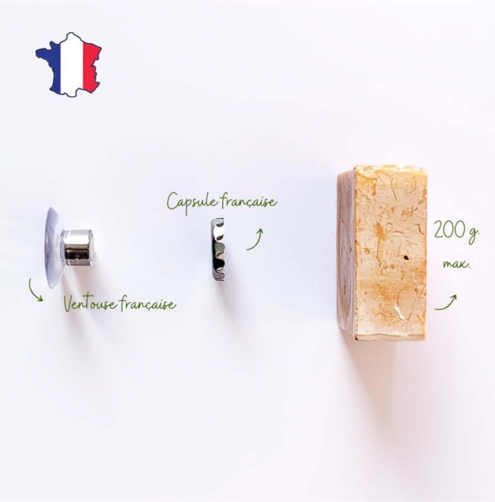 Magnetic Minimalist Soap holder - Made in France - Unik by Nature