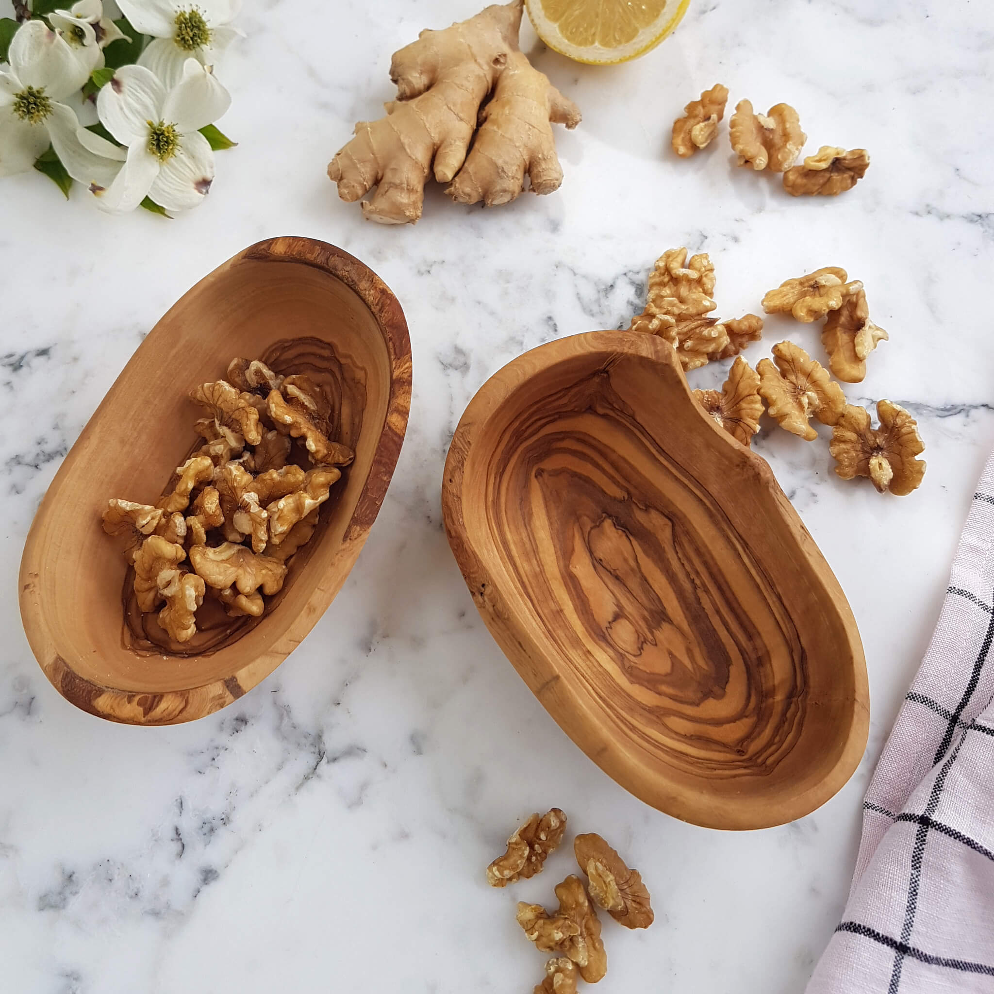 Sustainable Olive Wood Handmade Aperitive Bowl