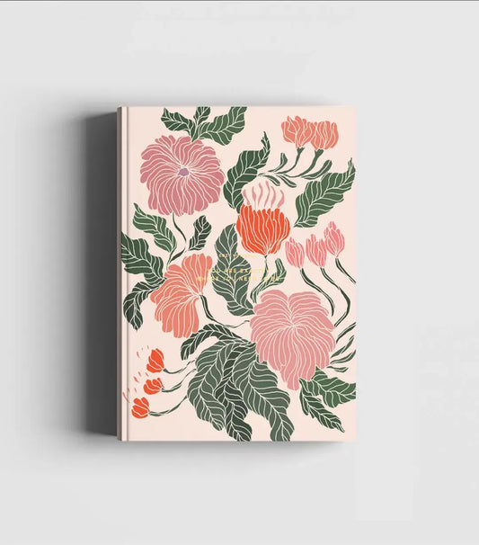 You are exactly where you need to be - Floral hard cover note book
