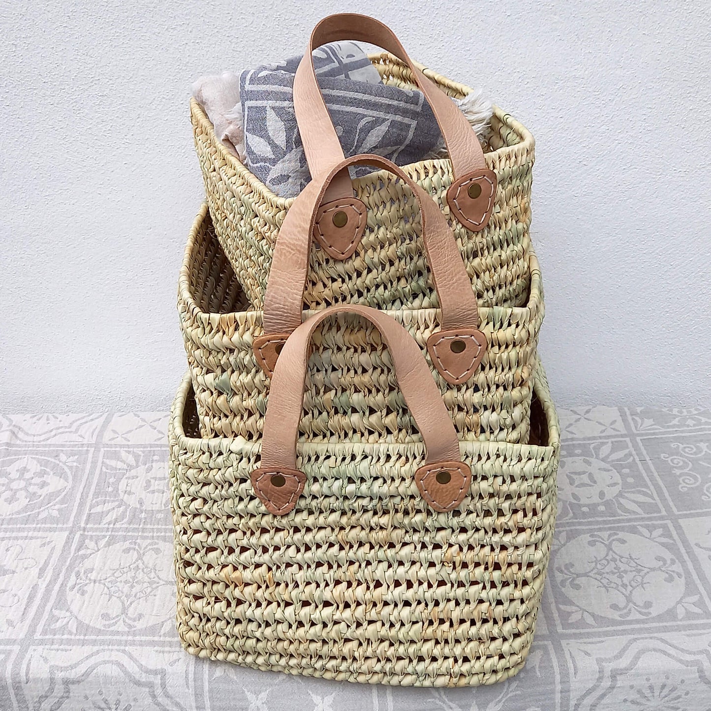 Basket Gap 3 sizes natural and handwoven - Unik by Nature