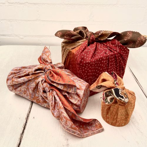 Furoshiki Silk gift wrapping set of 3 - Unik by Nature